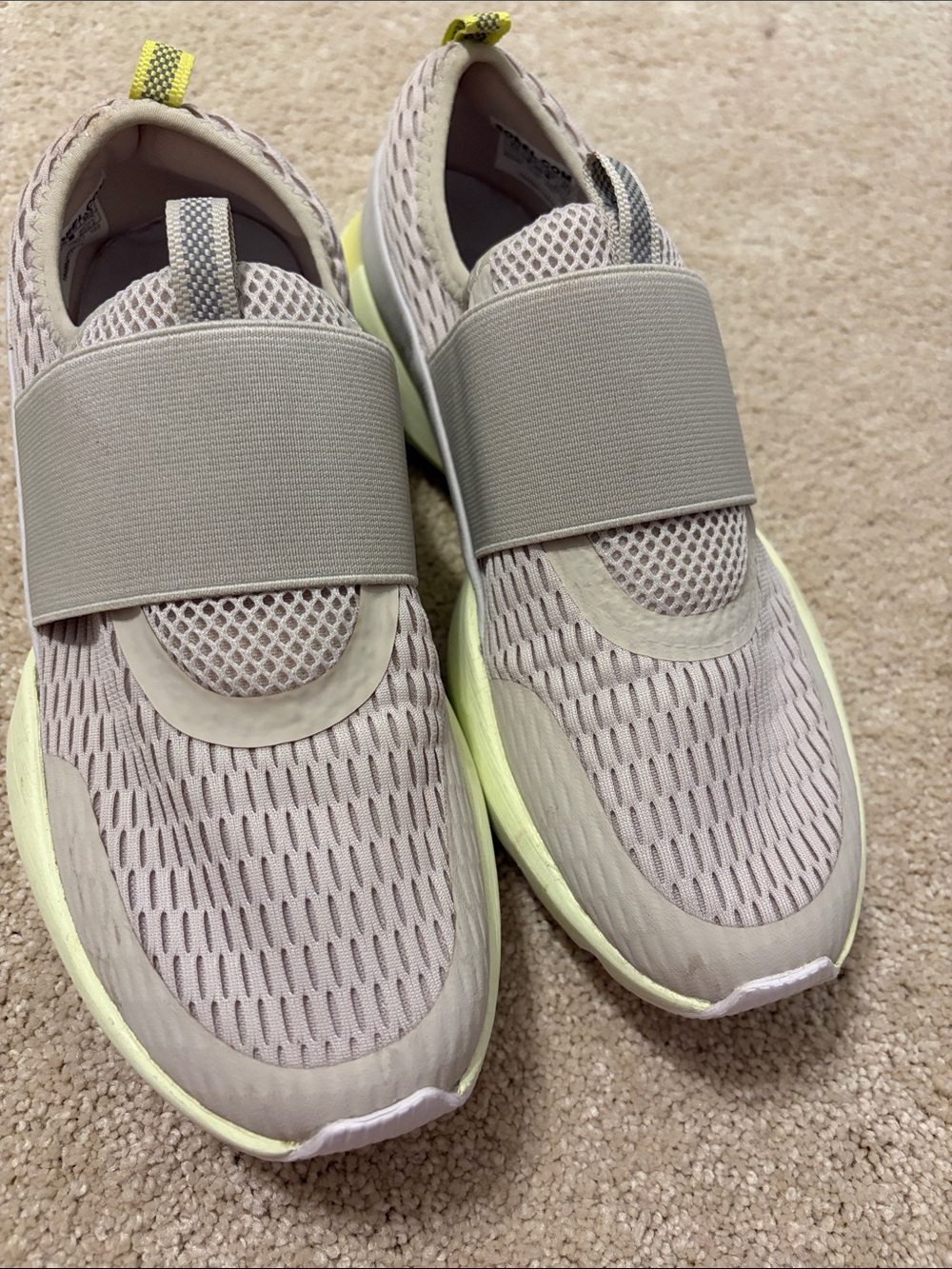 Sorel Men's Slip-On Sneakers in Light Beige with Pale Yellow Accents